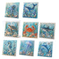 💥 Met 50% korting! 🔥 DIY-kunstparel schilderpakket – oceaan thema, 8 ontwerpen, 3D-textuur, premium zelfklevend canvas, mindfulness, ideaal cadeau 🐚