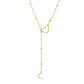 💥 Met 50% korting! 🔥 Y-vormige ketting met initiaal – roestvrij staal, hollow heart connector, A-Z letterkeuze, goud/zilver, strak metaal of strass, verlengt halslijn, dagelijks draagbaar 💎