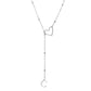 💥 Met 50% korting! 🔥 Y-vormige ketting met initiaal – roestvrij staal, hollow heart connector, A-Z letterkeuze, goud/zilver, strak metaal of strass, verlengt halslijn, dagelijks draagbaar 💎