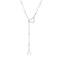 💥 Met 50% korting! 🔥 Y-vormige ketting met initiaal – roestvrij staal, hollow heart connector, A-Z letterkeuze, goud/zilver, strak metaal of strass, verlengt halslijn, dagelijks draagbaar 💎