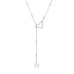 💥 Met 50% korting! 🔥 Y-vormige ketting met initiaal – roestvrij staal, hollow heart connector, A-Z letterkeuze, goud/zilver, strak metaal of strass, verlengt halslijn, dagelijks draagbaar 💎