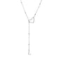 💥 Met 50% korting! 🔥 Y-vormige ketting met initiaal – roestvrij staal, hollow heart connector, A-Z letterkeuze, goud/zilver, strak metaal of strass, verlengt halslijn, dagelijks draagbaar 💎