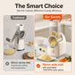 💥 Met 50% korting! 🔥 8S elektrische multi-cutter – 7500 RPM, 96mm invoer, snijdt groenten/fruit in seconden, ABS+stalen mes, standaard/premium uitvoering, gebroken wit, ideaal voor salades/friet/roerbak 🥗