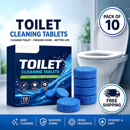 💥 50% korting! 🚽 Toiletreinigingstabletten – 10 stuks per doos. Snel oplossend, verwijdert aanslag & vlekken. Frisse geur na elke spoeling. Bereikt moeilijke plekken. Compact & makkelijk op te bergen 💧