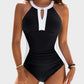 🎁HOT SALE 50% OFF⏳Full Coverage Retro Color Block Swimwear（The more you buy, the higher the discount）
