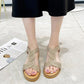 Women’s Anti-skid Soft Sole Rhinestone Wedge Heel Sandals